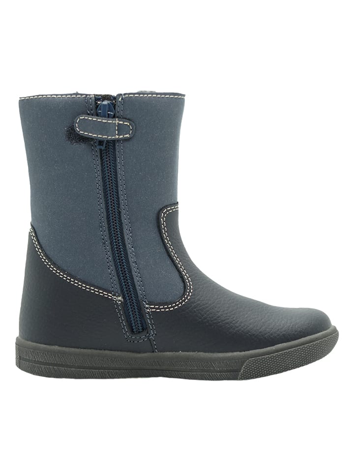 lamino Leder-Boots in Dunkelblau günstig kaufen