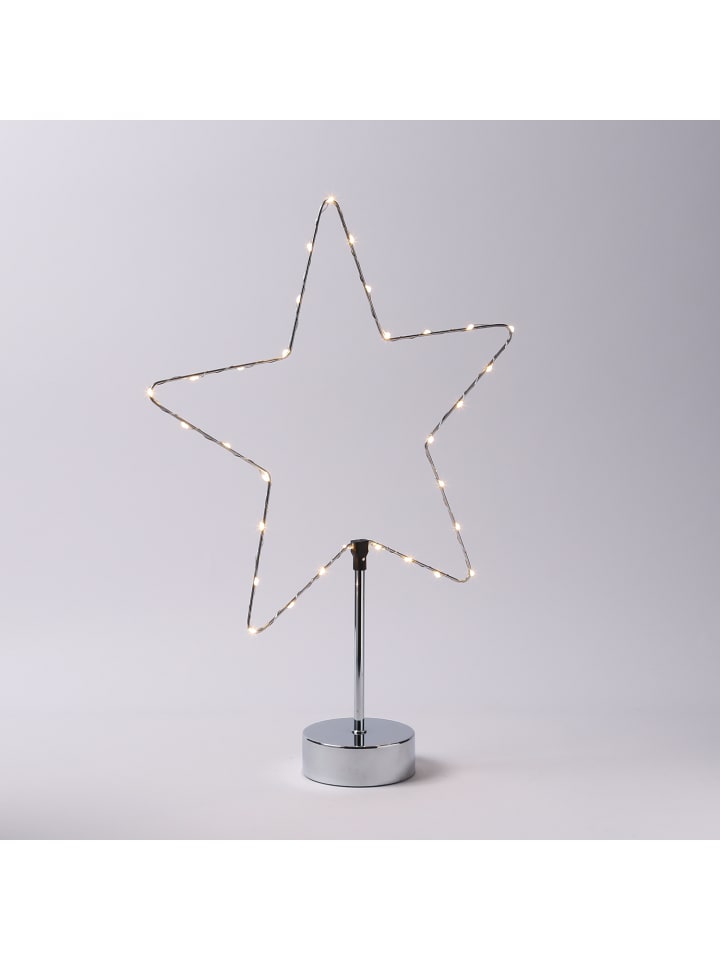 MARELIDA LED Stern/Herz LED Kombileuchte 50cm in silber günstig kaufen onesize