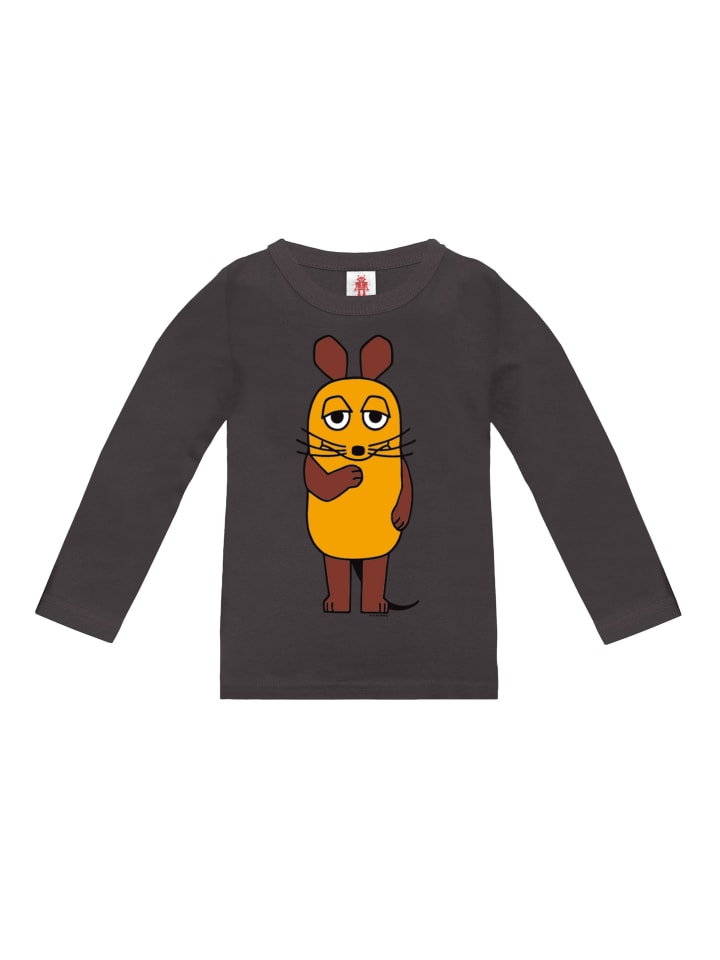 Logoshirt Langarmshirt Die Sendung mit der Maus - Die Maus in grau-blau günstig kaufen