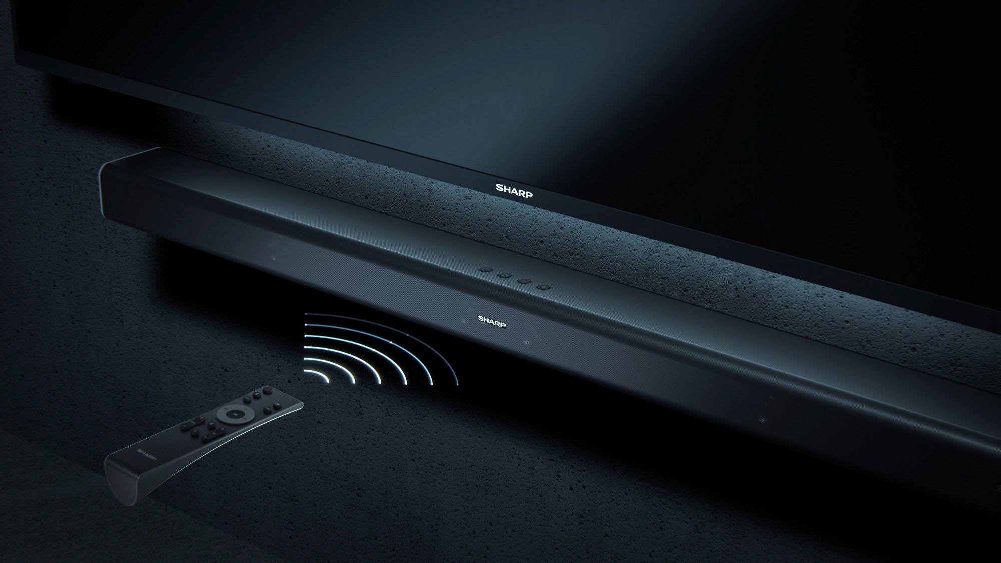 Sharp HT-SBW800 5.1.2 Soundbar (Bluetooth, 760 W, mit Dolby Atmos und Drahtlos-Subwoofer)