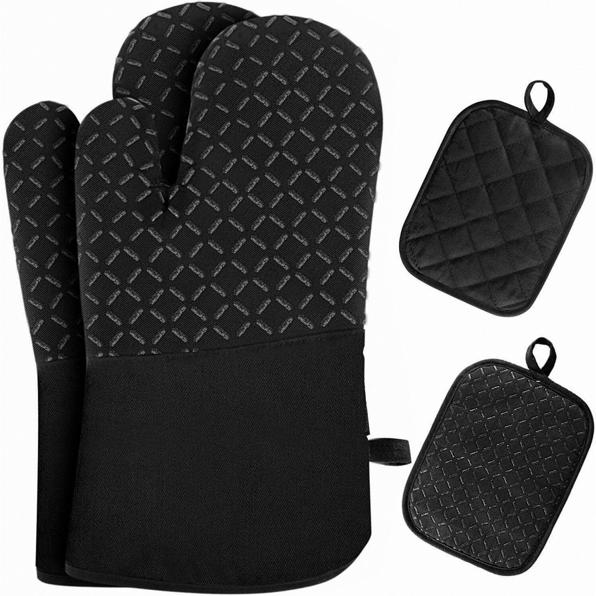 FeelGlad Topfhandschuhe Ofenhandschuhe Hitzebeständige Topflappen & Ofenhandschuhe