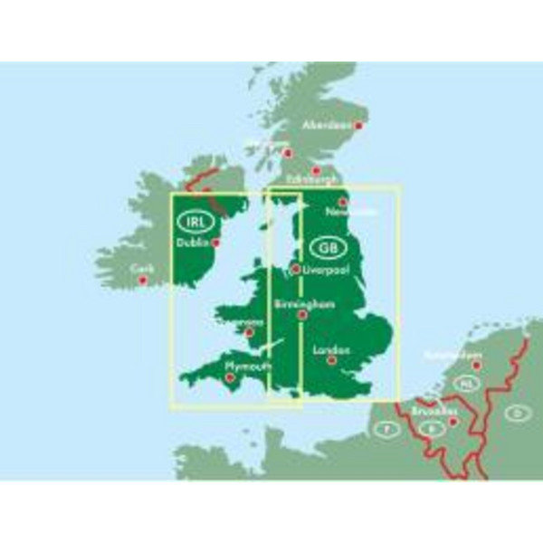 England Wales 1 : 400 000. Autokarte - Straßenkarte