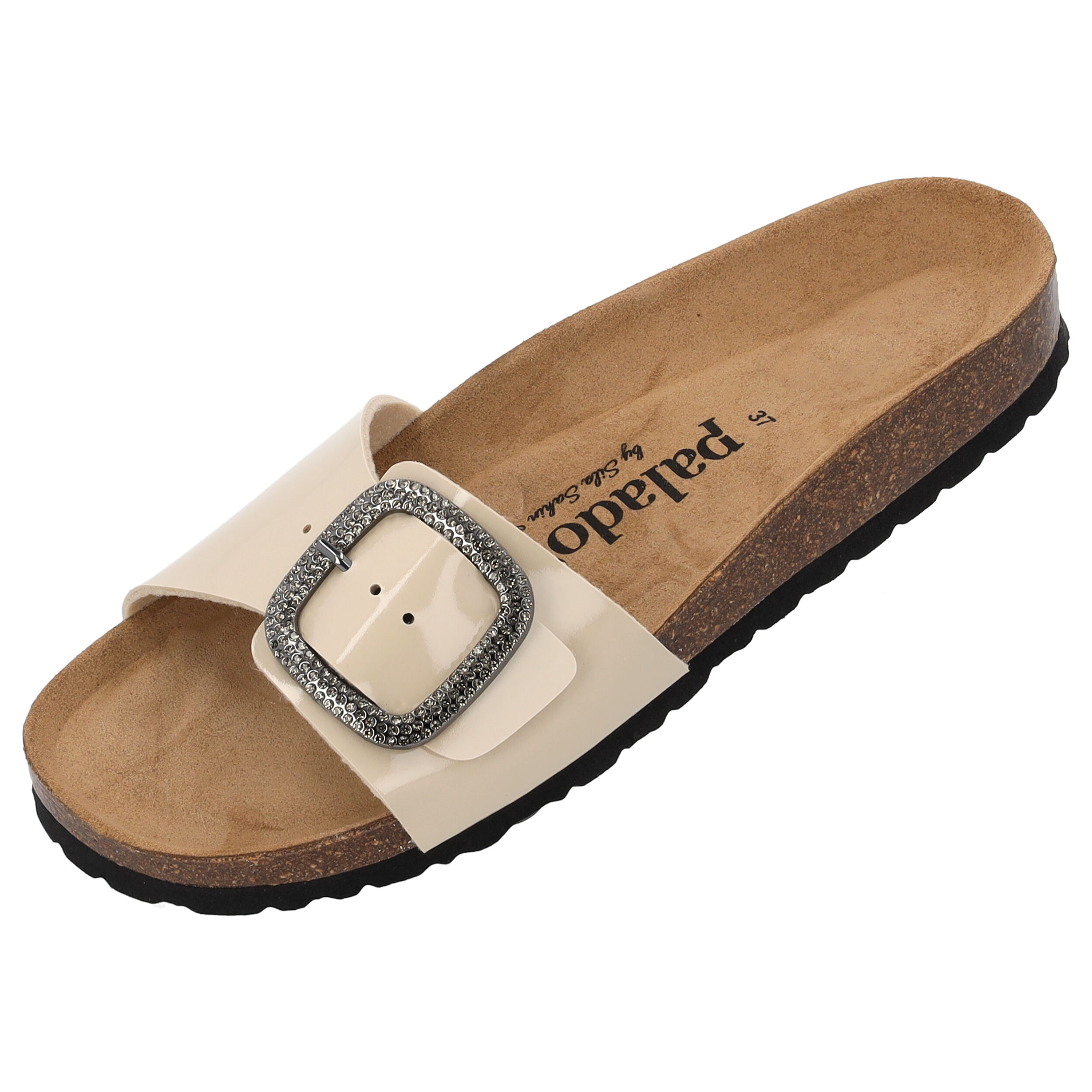 Palado Malta BX by Sila Sahin, Pantoletten, Damen, Beige Lack