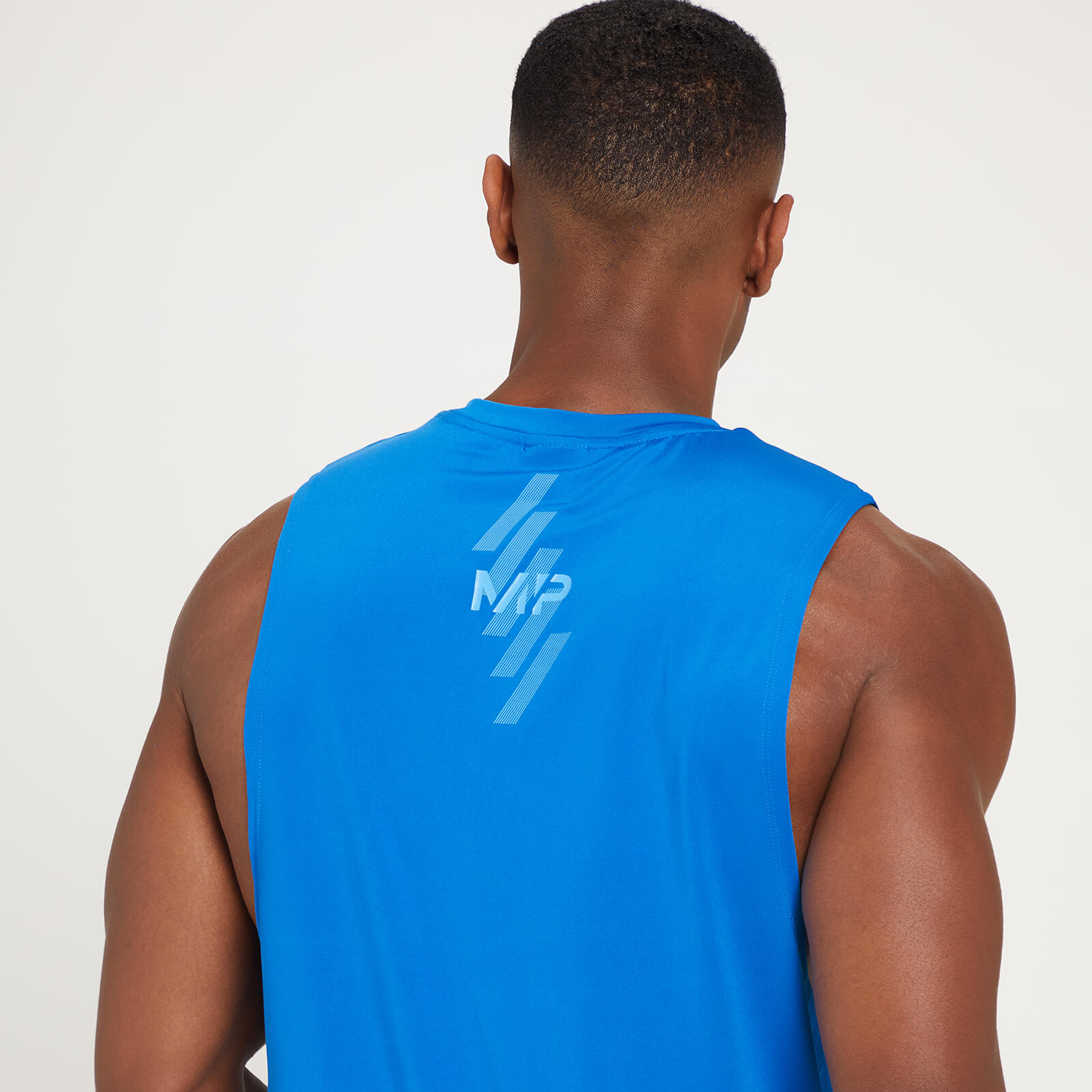 Débardeur d’entraînement MP Linear Mark Graphic pour hommes – Bleu pur