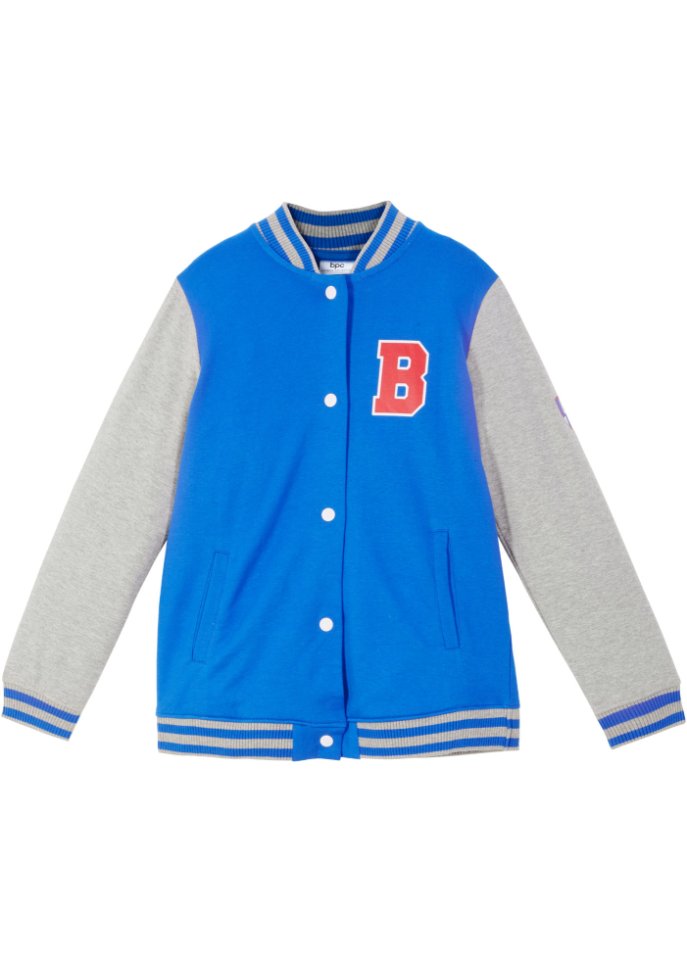 Kinder Sweatjacke im Collegelook
