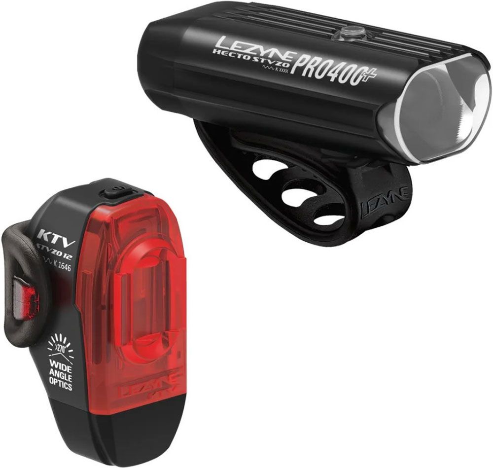 Lezyne Hecto Drive Pro 400+ / KTV Drive StVZO Beleuchtungsset kaufen | Bike-Discount