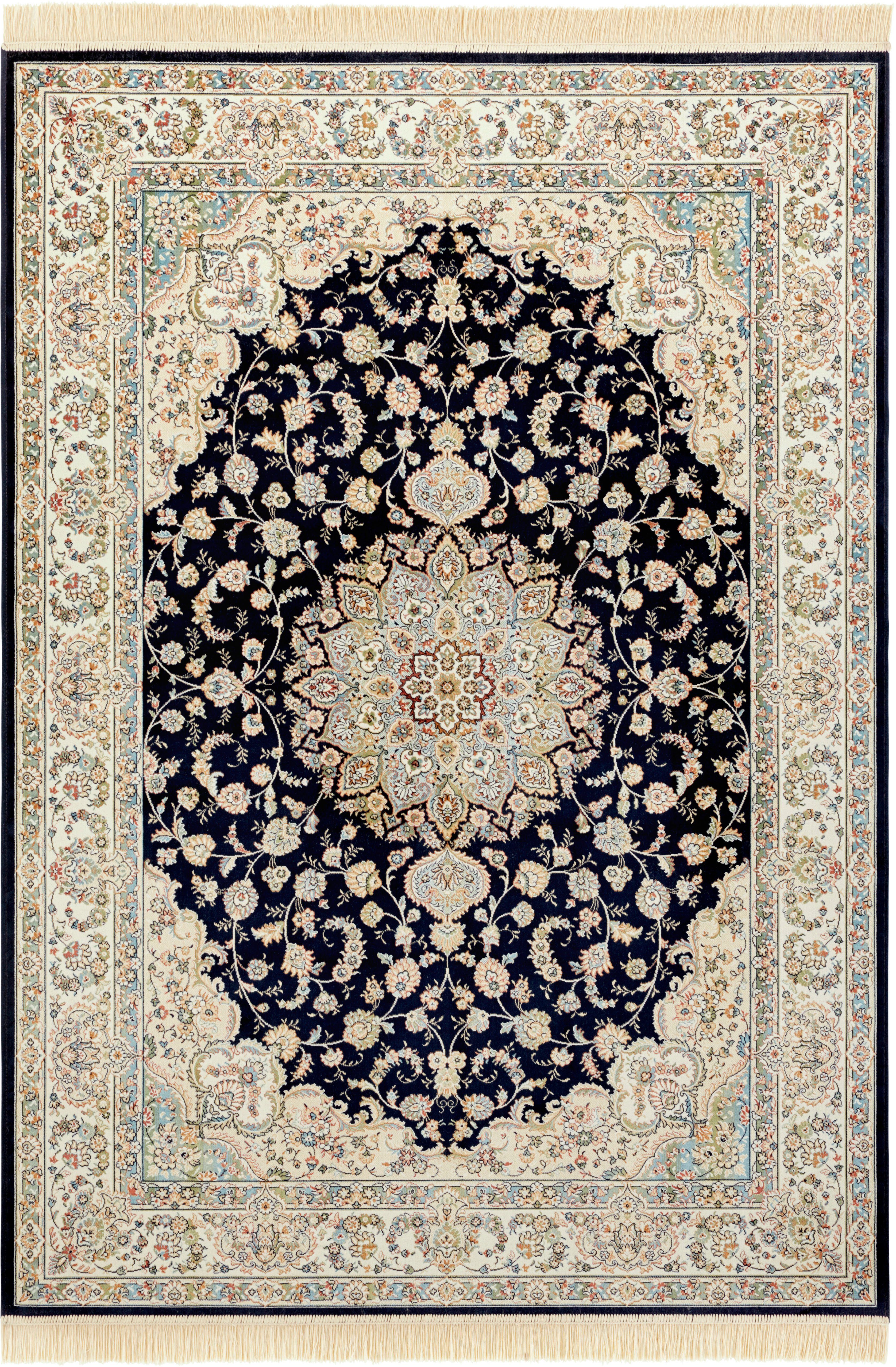 Teppich Antik Nain, NOURISTAN, rechteckig, Höhe: 5 mm, Orientalisch mit Fransen, Orient, Wohnzimmer, Schlafzimmer, Esszimmer