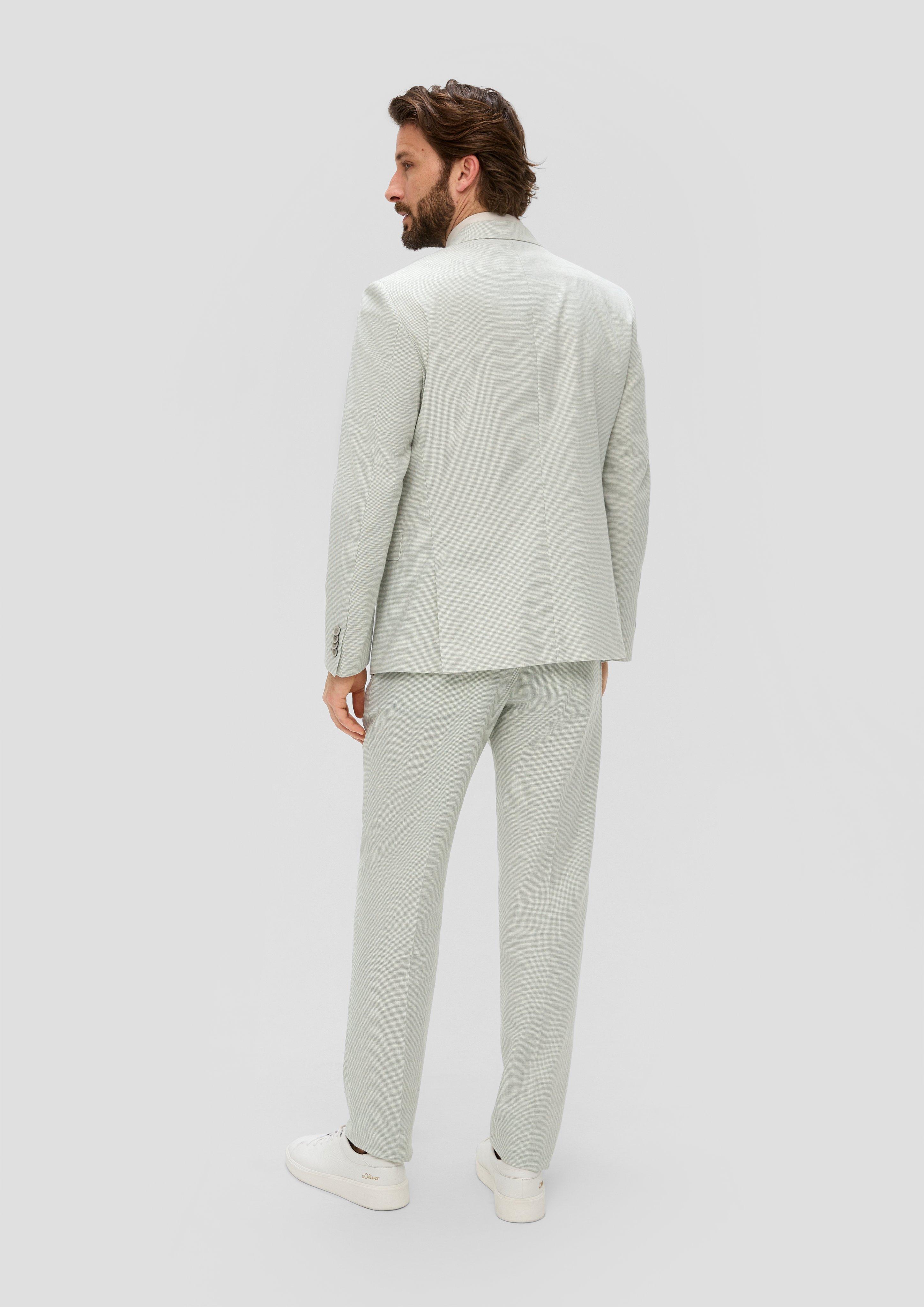 Slim: Sakko im Hahnentrittmuster  2142800-72N8