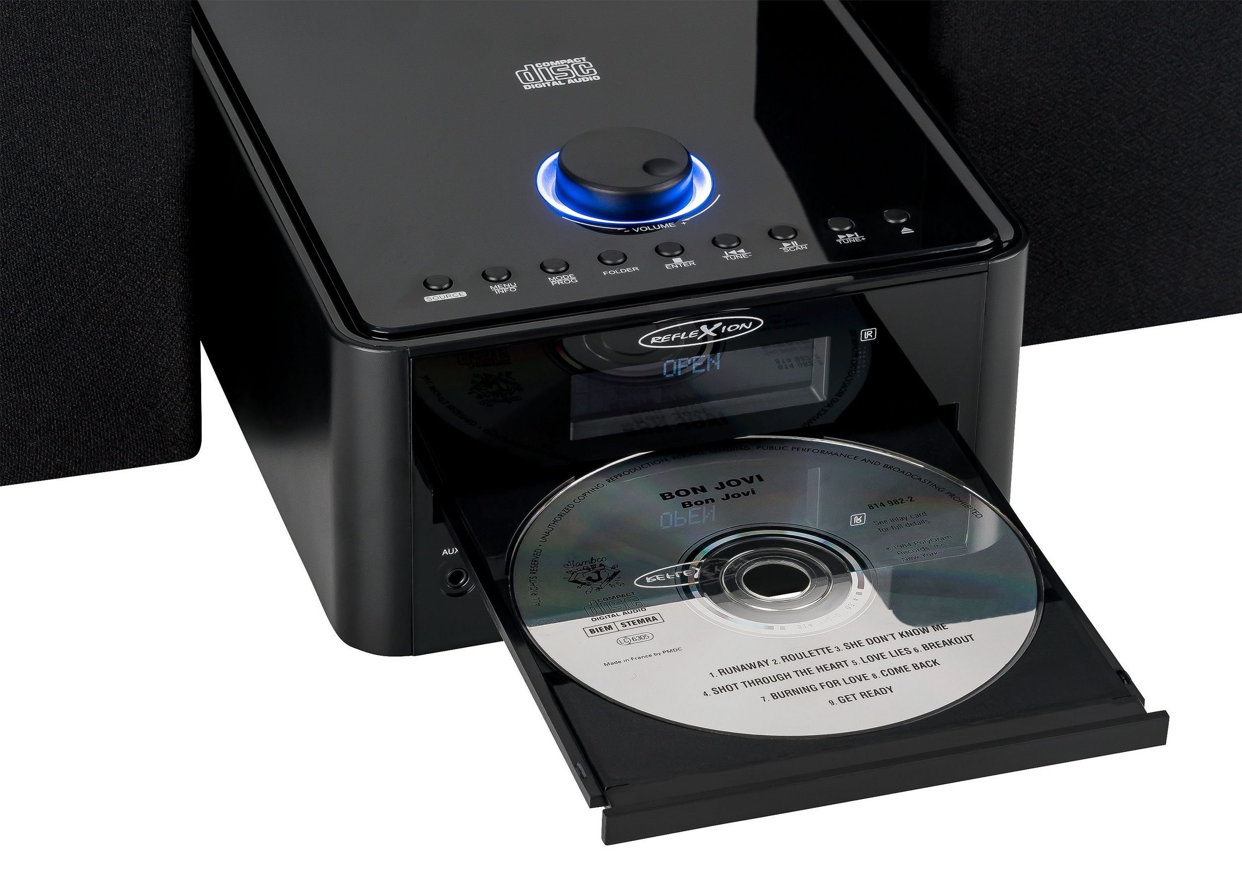 Reflexion HIF79DAB Microanlage (DAB/DAB+, UKW Radio, 80,00 W, Stereo-Micro-Hifi-System mit DAB, UKW, USB, MP3/CD, und Bluetooth)