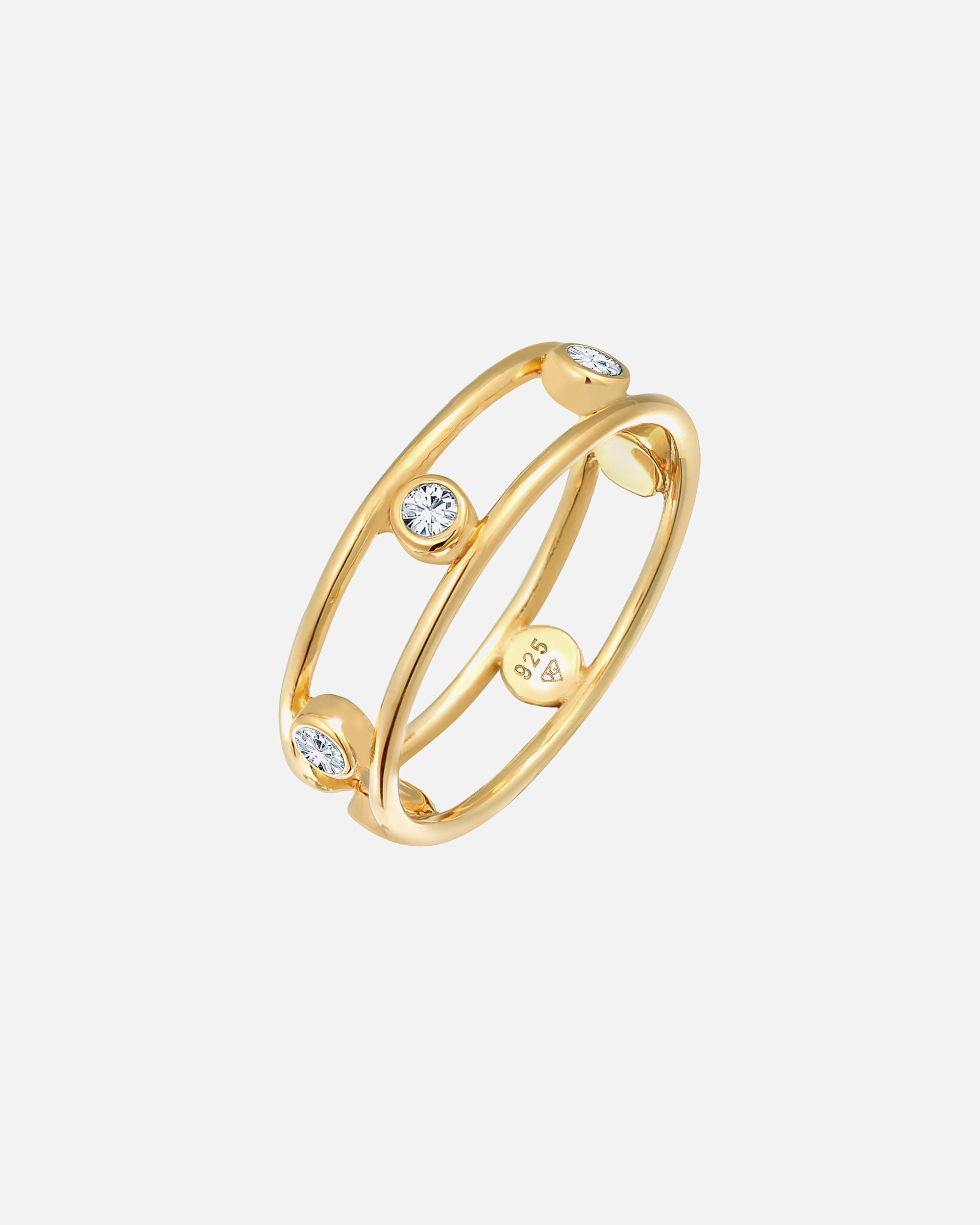 Elegante e glamour collana da donna Elli con cristalli in argento sterling 925.