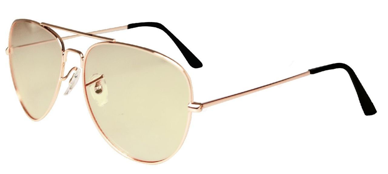 OKCars Autosonnenschutz OKCars Night Vision Nachtfahrbrille silber/gelb