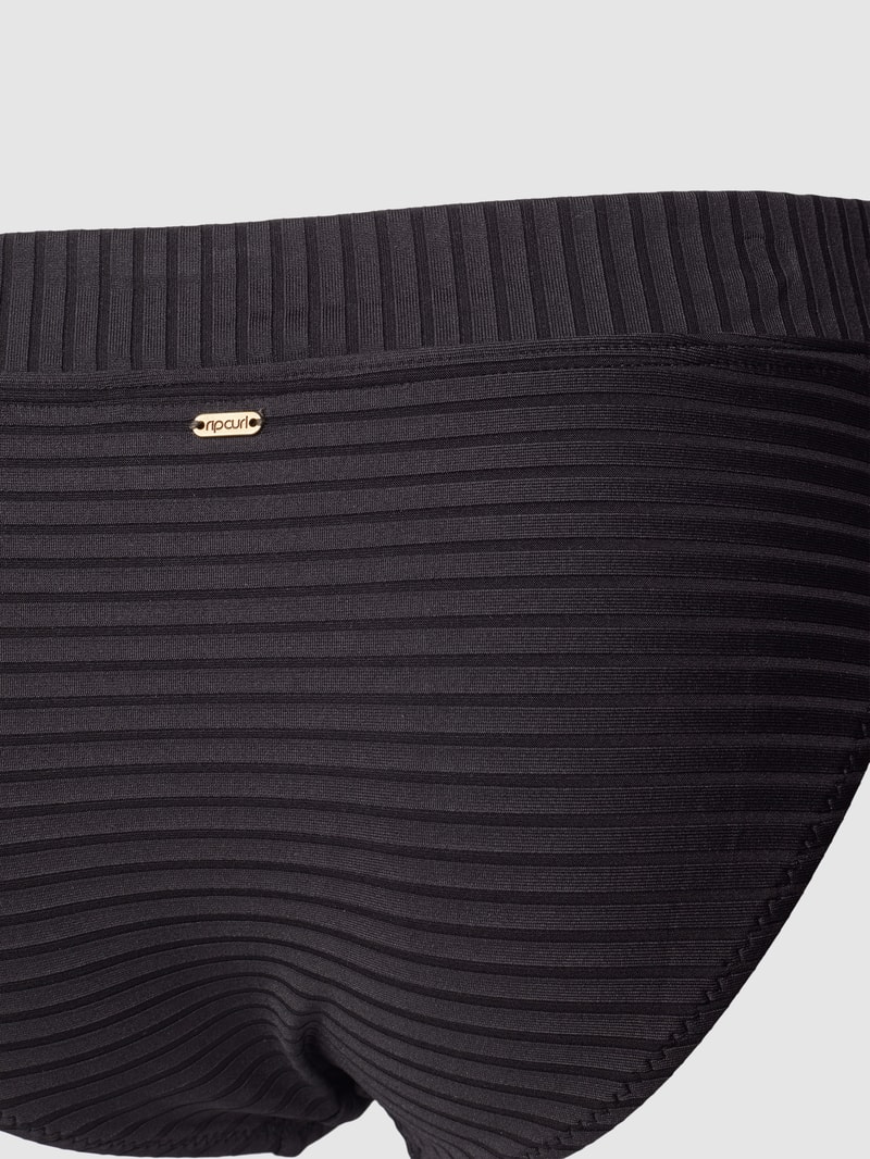 Bikini-Slip im fein strukturierten Design Modell 'PREMIUM SURF' in schwarz