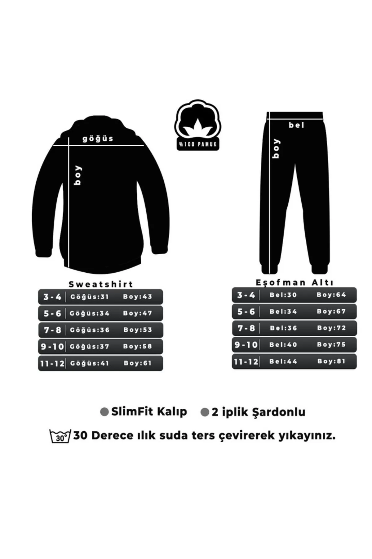 uyguntarz  Yin & Yang-Trainingsanzug für Kinder