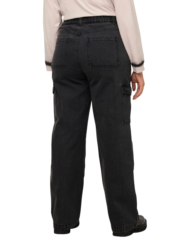 Ulla Popken Jeans in black günstig kaufen