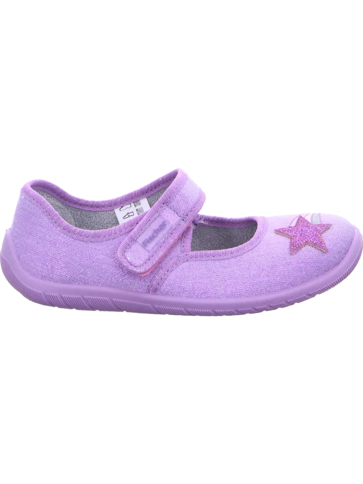Fischer Markenschuh Hausschuh in lila günstig kaufen