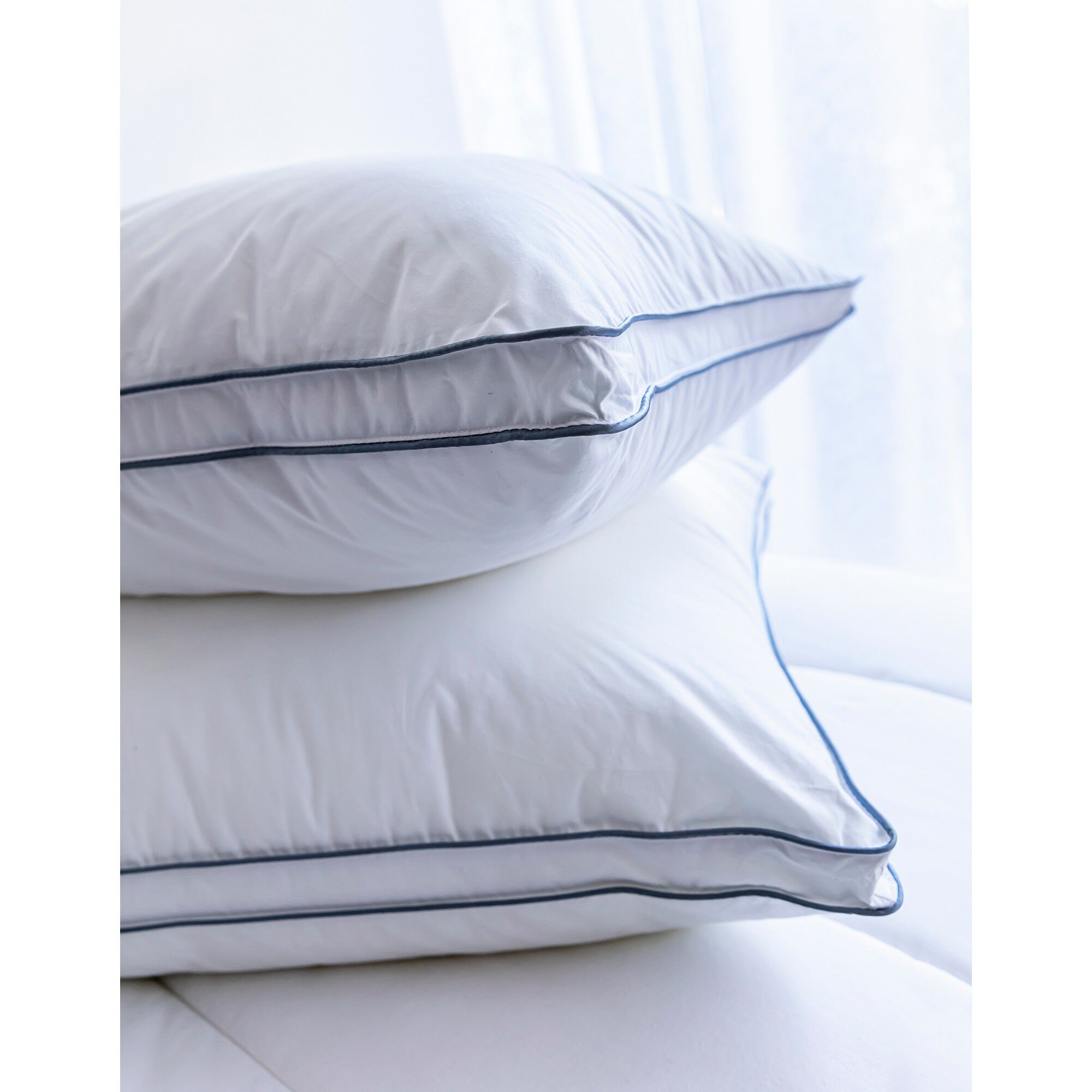 Oreiller percale coton microgel ferme