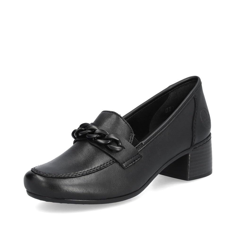 RIEKER Klassische Slipper schwarz