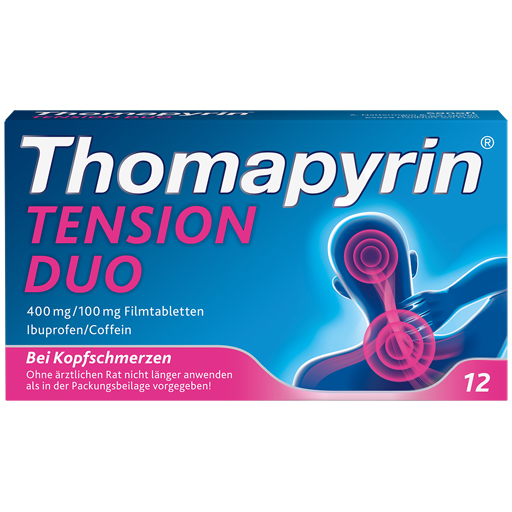 THOMAPYRIN TENSION DUO 400 mg/100 mg Filmtabletten  12 St  Filmtabletten