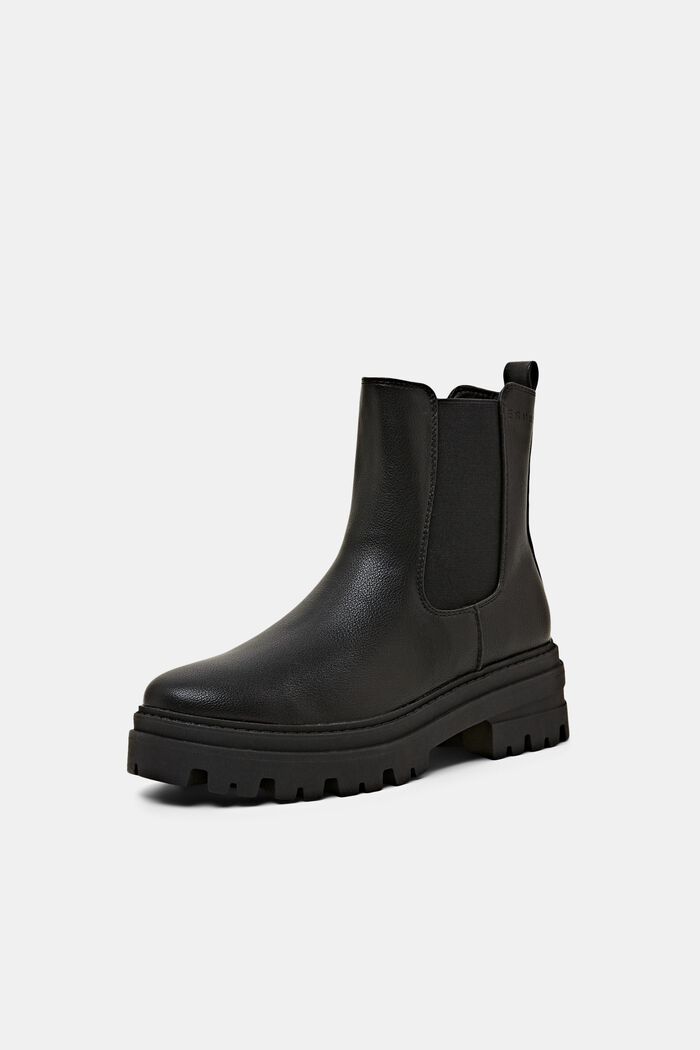 Grobe Boots in Lederoptik