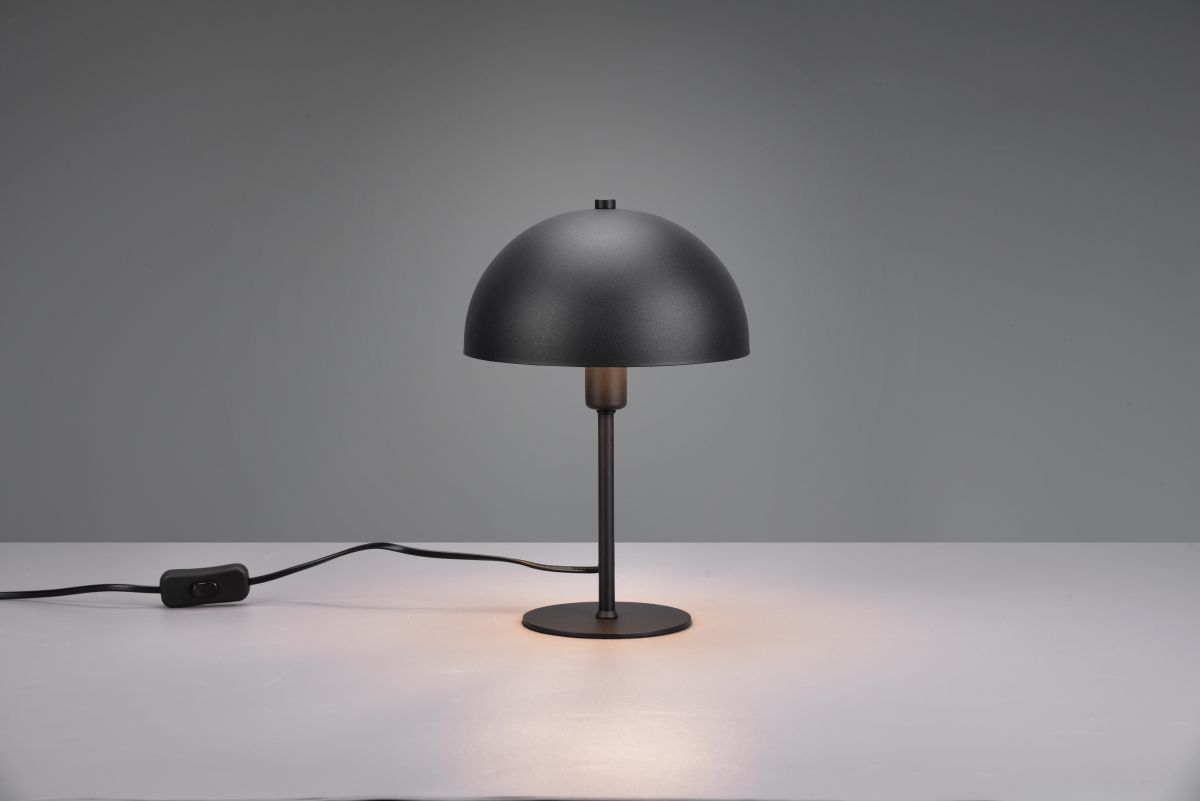 TRIO Tischlampe Nola Schwarz