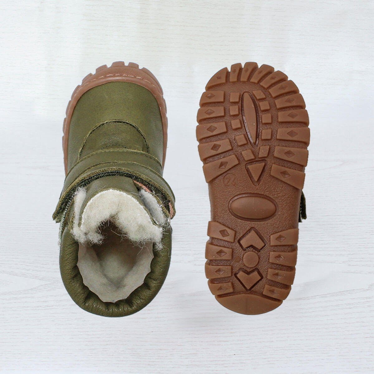 POLOLO Kinderschuhe Liam, Kinder Winterboots Bio Wollfutter