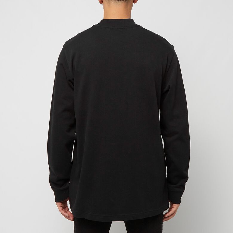 NIKE Life Long Sleeve Mock Neck Shirt black/white