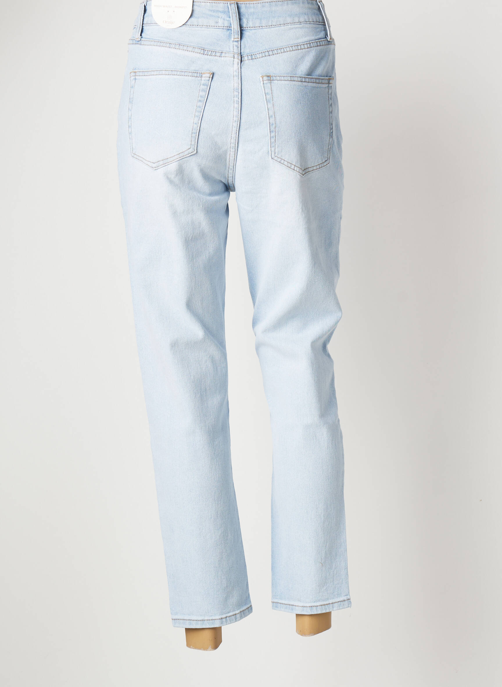 Oraije Jean Mom Femme couleur bleu