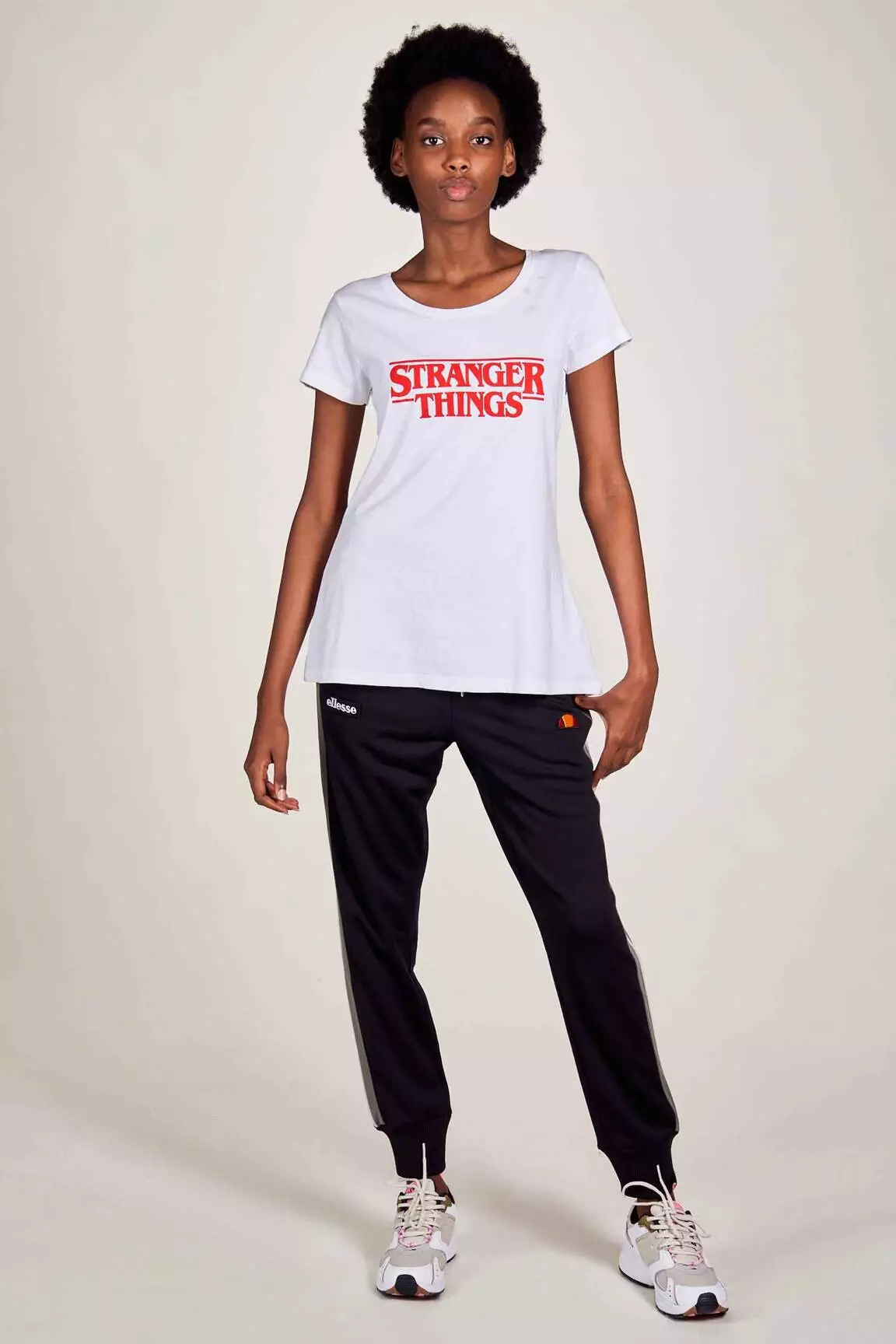 Stranger Things Tshirts Femme couleur blanc
