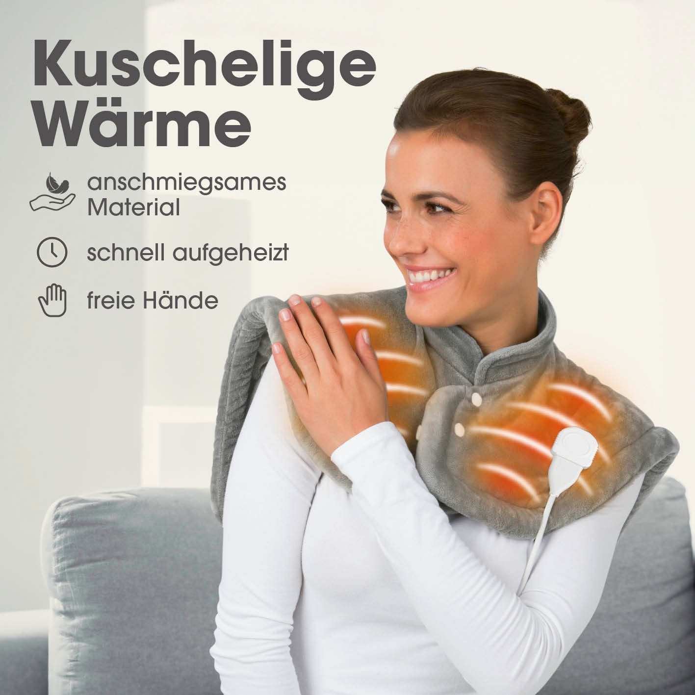 VITALmaxx Wärmekissen autom. Abschaltung, Nacken, Rücken, Schulter