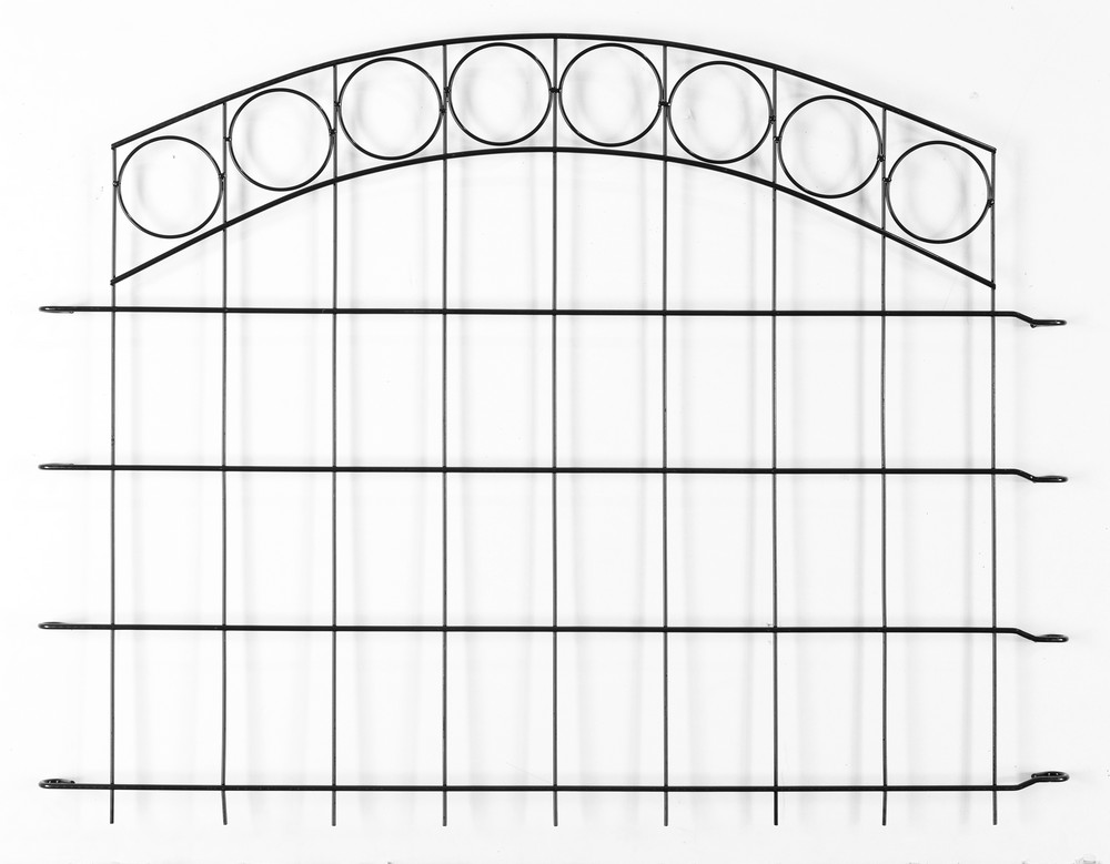 Powertec Garden Zaun-4er Set, ca. 1000 x 800 mm - Grau, 21FS07