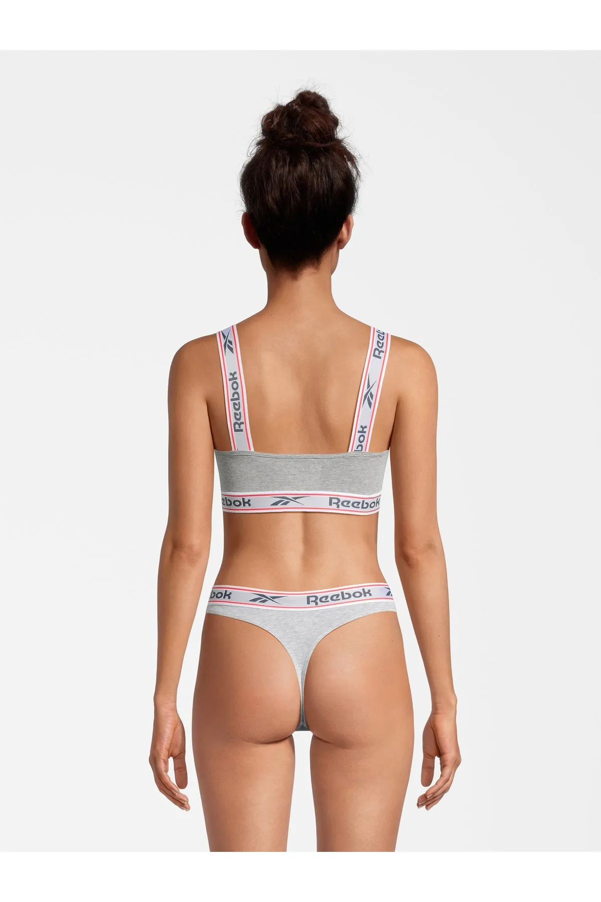 Reebok  Sport-BH - Grau - Unifarben