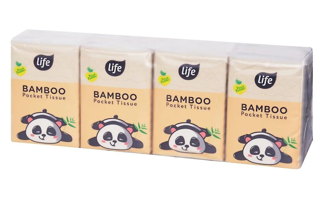 Vlažne maramice za ruke od bambusa Life