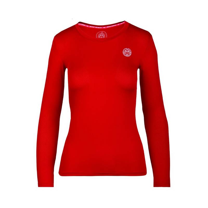 BIDI BADU Mina Tech Roundneck Longsleeve Tennisshirt Mädchen