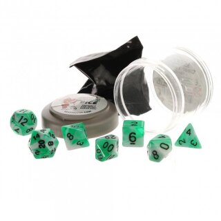 Dual Dice Set - Teal & White (7)