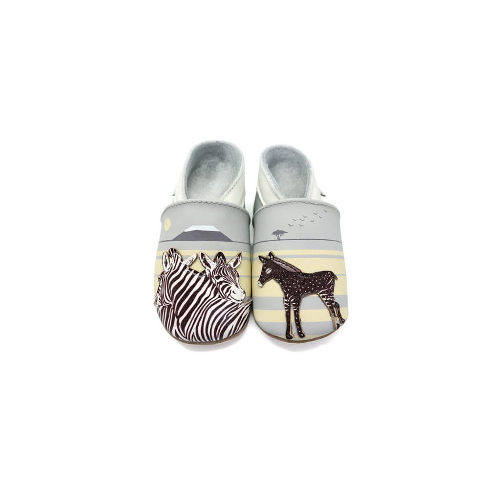 Lait et Miel Zebra Krabbelschuhe