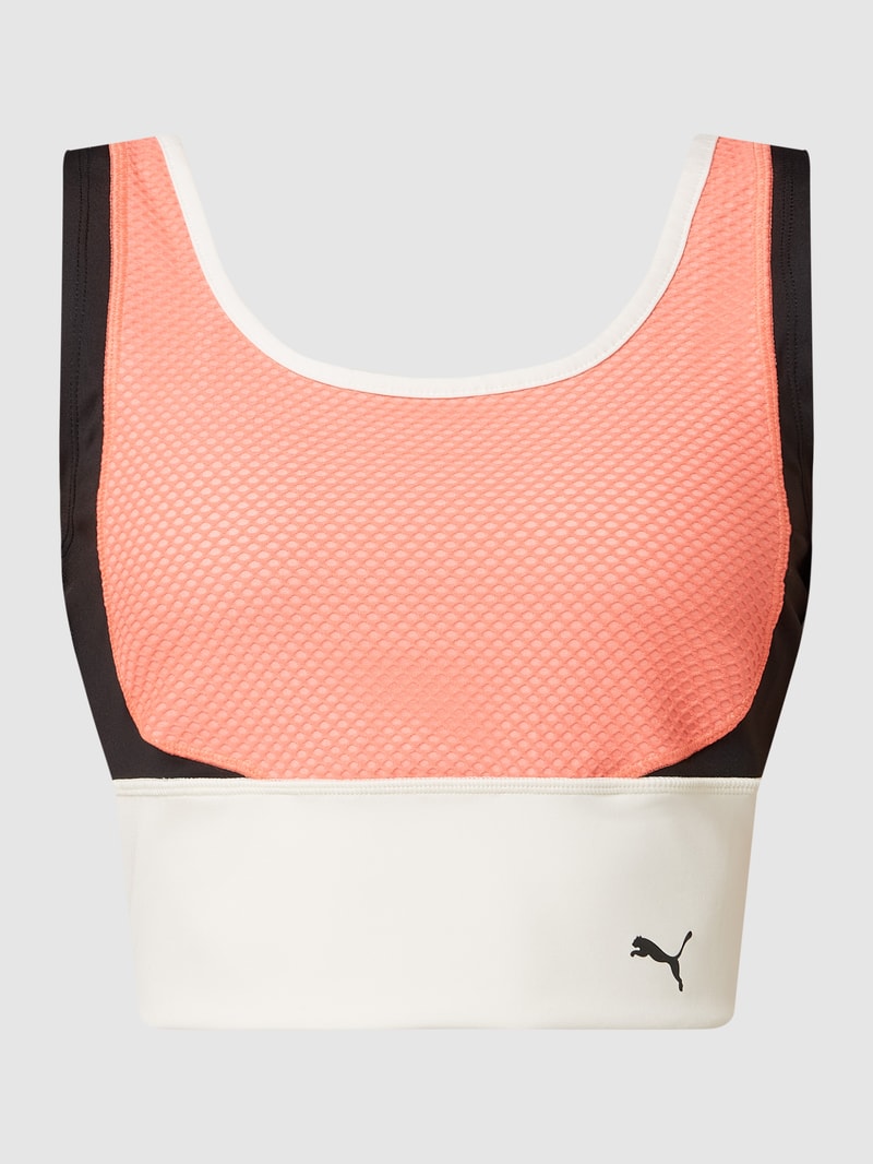 Tight Fit Bustier mit Stretch-Anteil - dryCELL in koralle