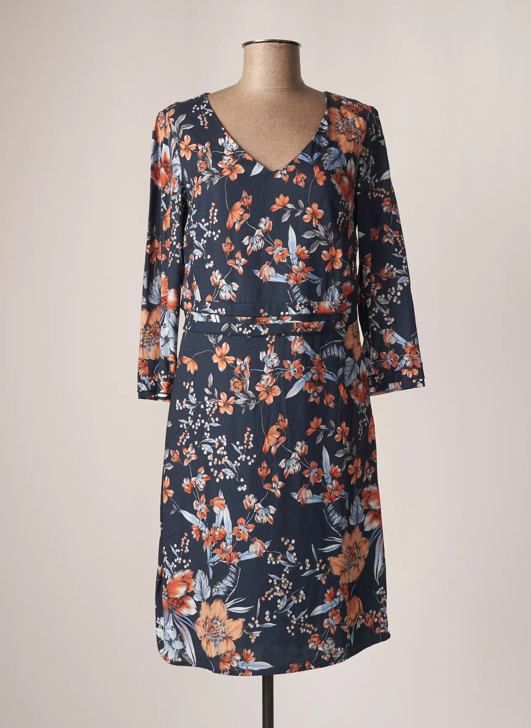Julie Guerlande Robes Mi Longues Femme couleur bleu