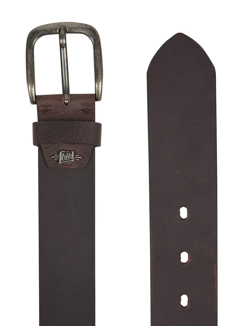 Gürtel aus Leder in mittelbraun