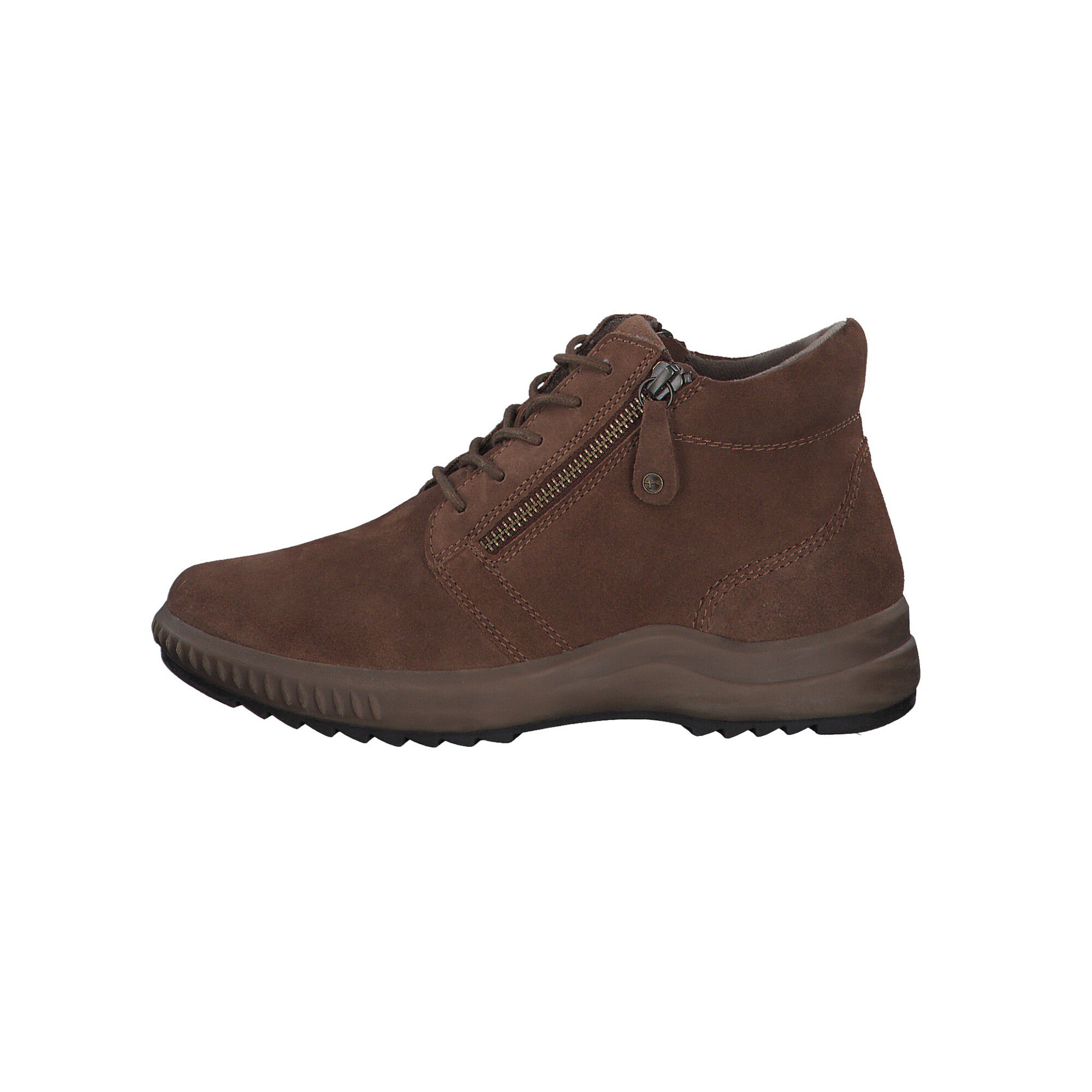 Bottines dessus croûte de cuir