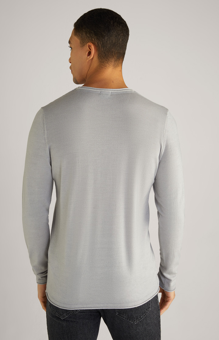Merinowoll-Pullover Lelios in Grau