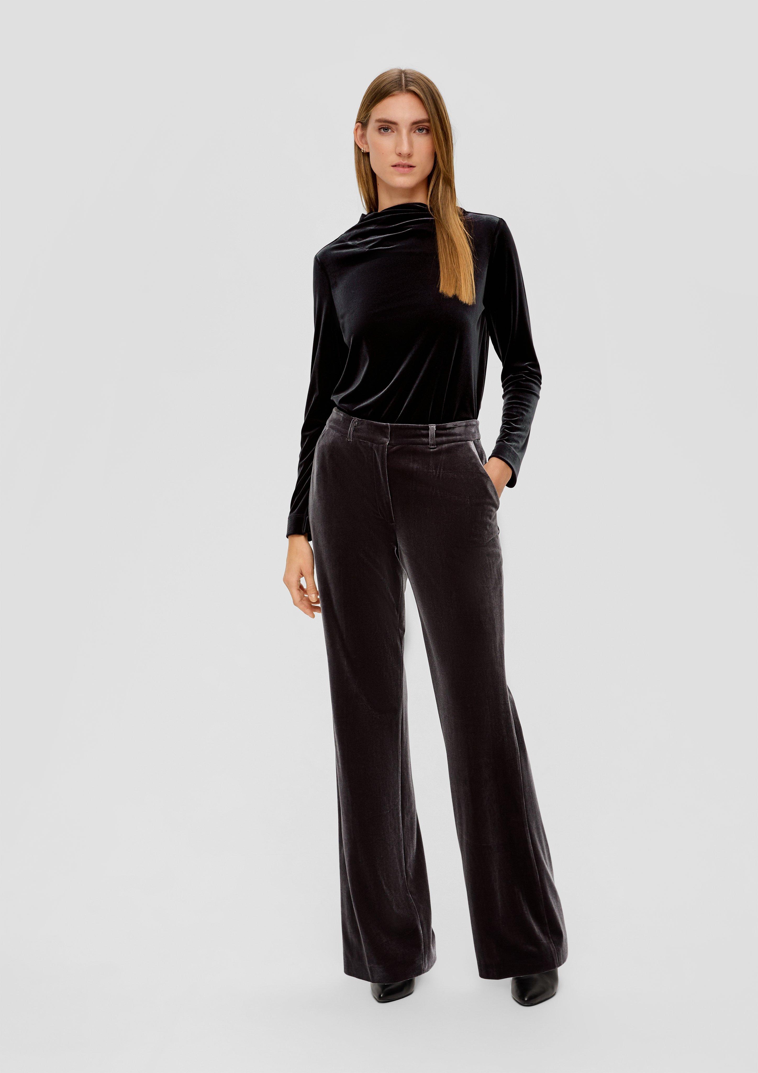 Samt-Sweatshirt mit Turtleneck  2138489-9999