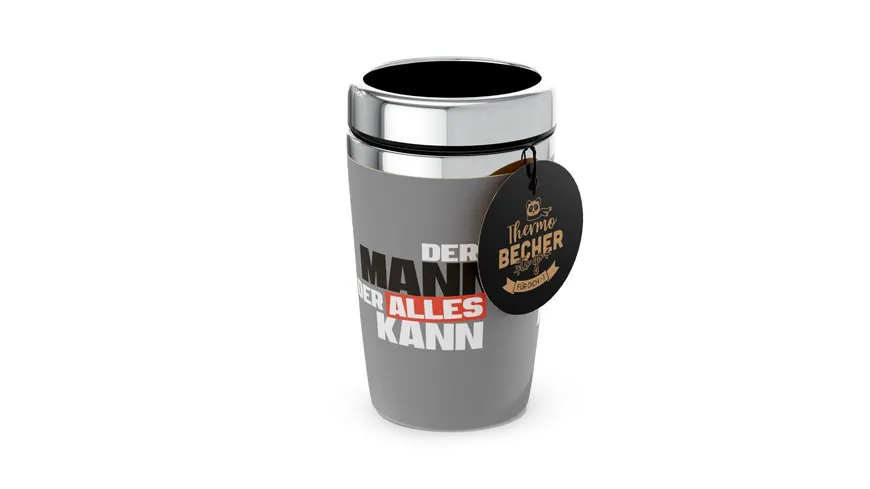 Geschenk für Dich Thermobecher to go Mann kann