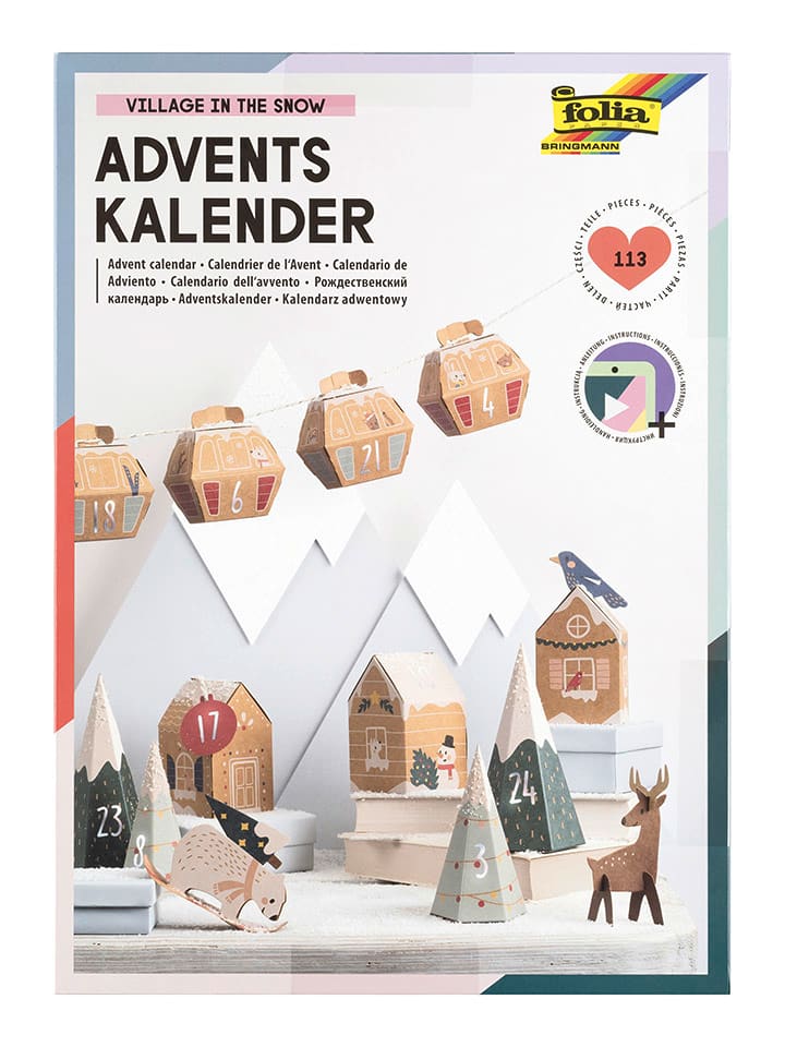 folia PAPER Adventskalender-Bastelset 
