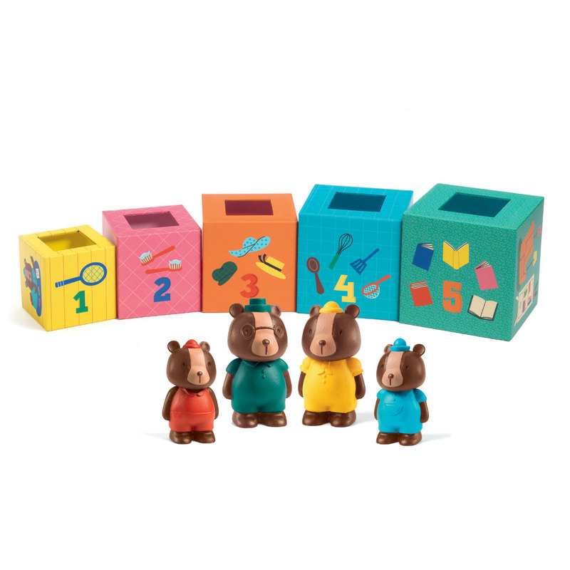 Jeu de cubes et famille ours TopaniHouse