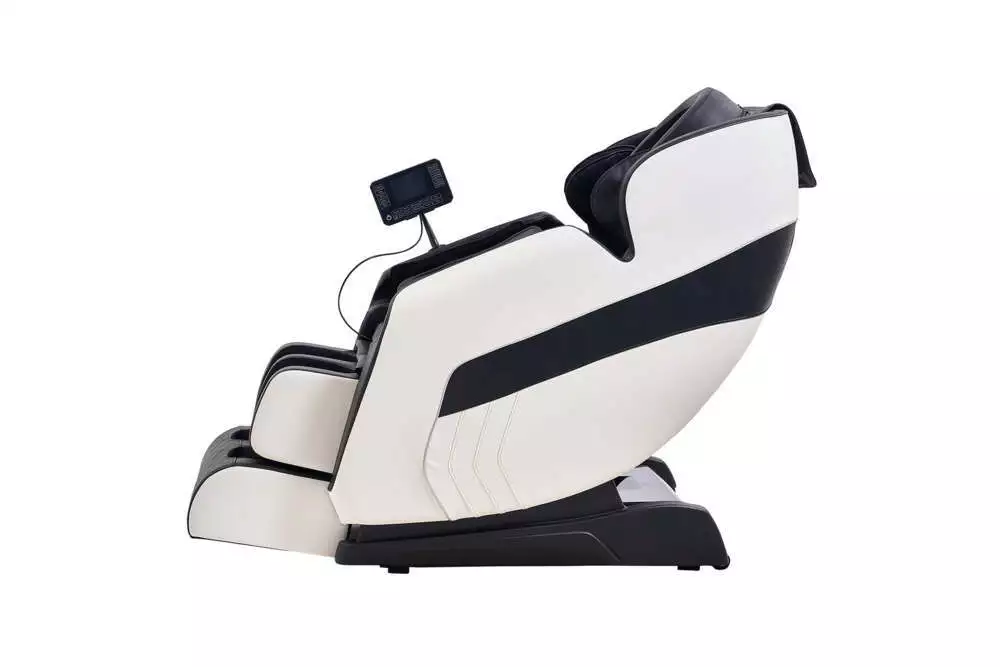 Happy Home Happy Home Elektrischer Massagesessel mit Kopfstütze & Airbag, Schwarz / Off-white