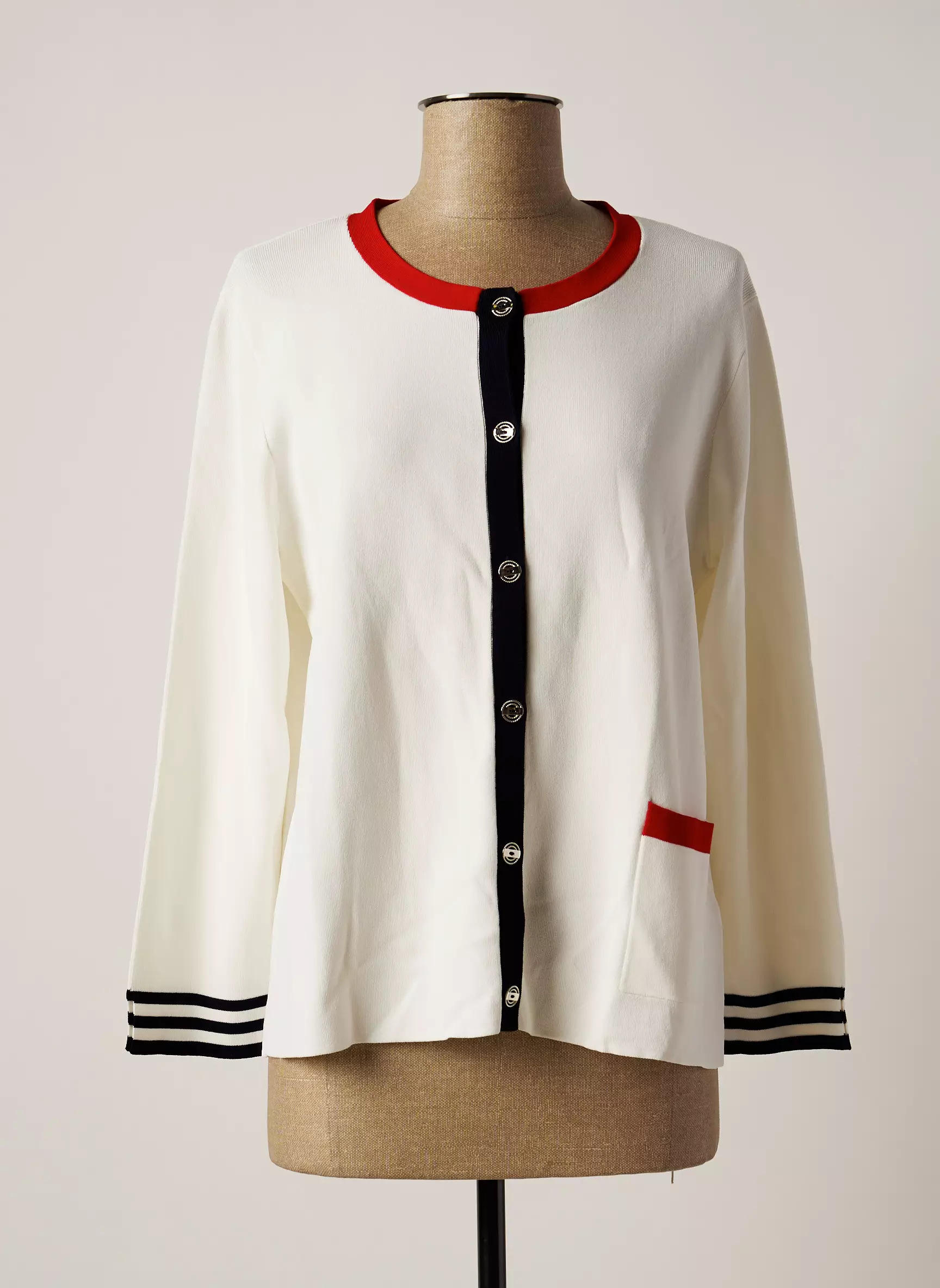Elena Miro Cardigans Femme couleur blanc