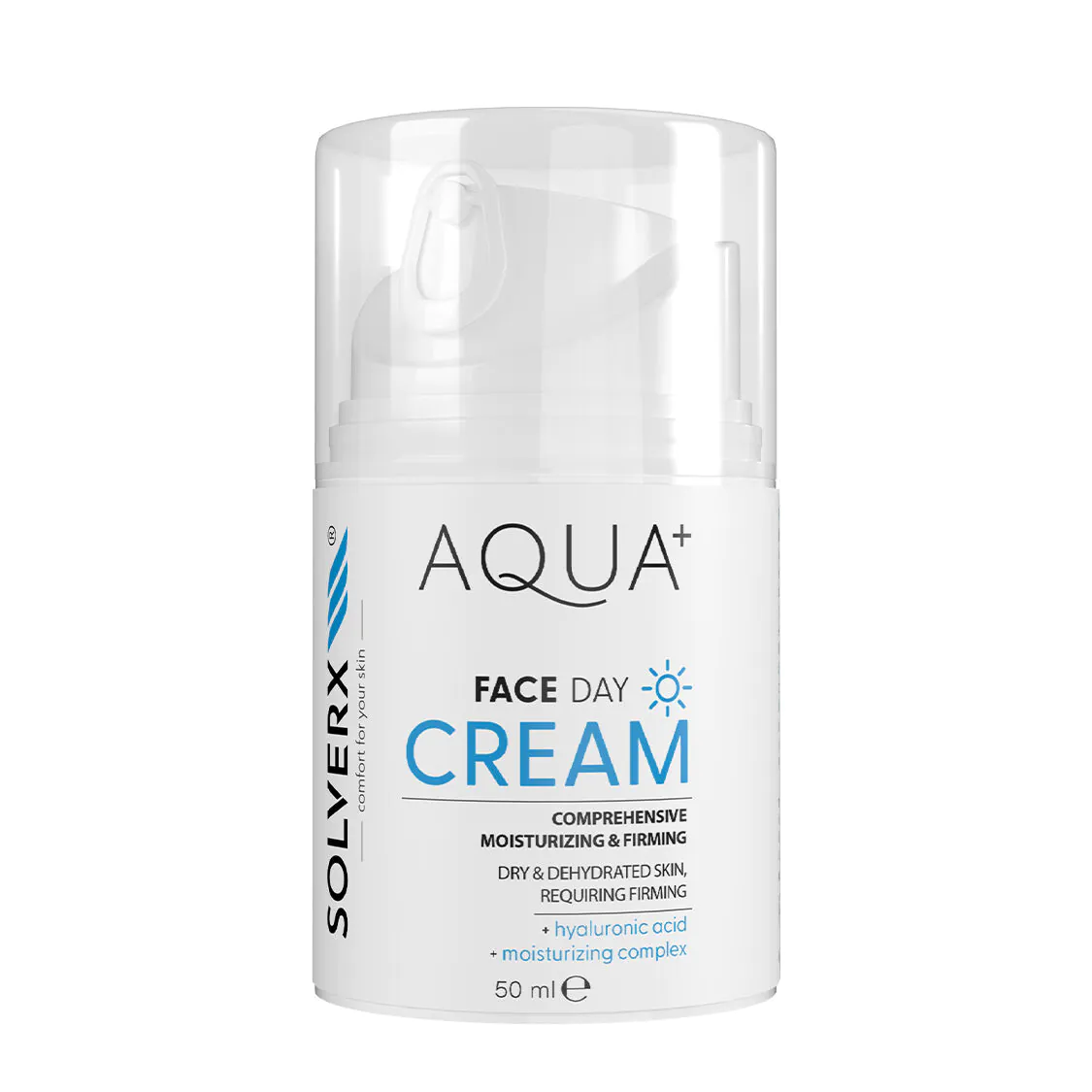Solverx Aqua+ Dag ansigtscreme