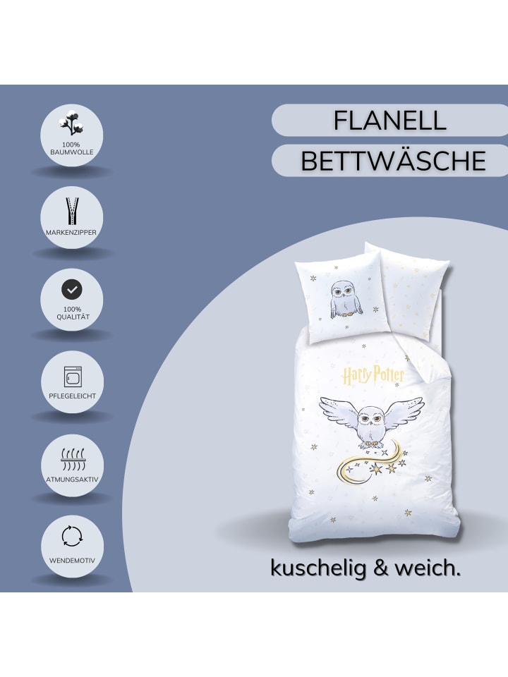 Harry Potter Bettwäsche-Set Flanell 