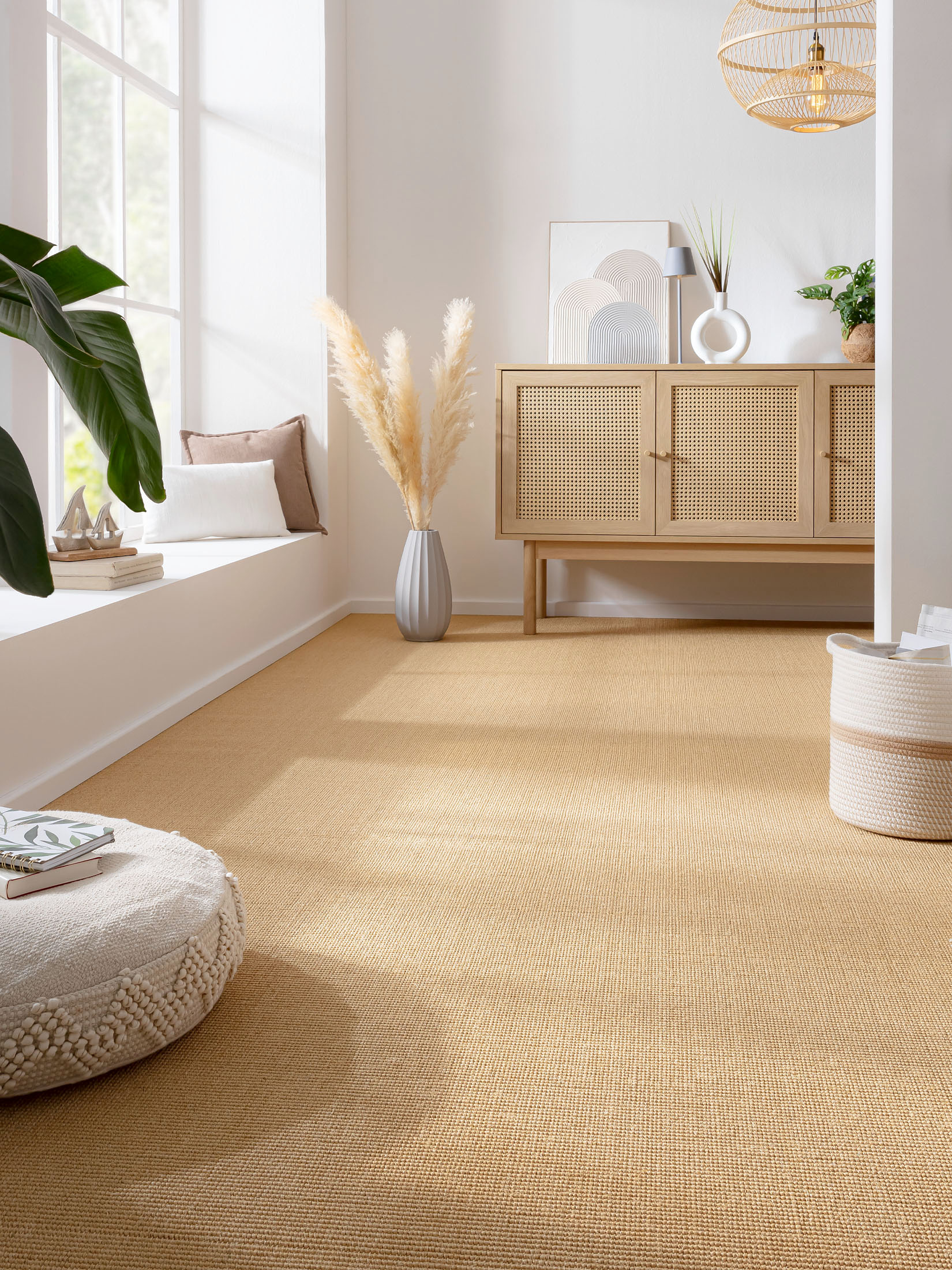 Sagres Naturfaser-Teppichboden, Sand 8036