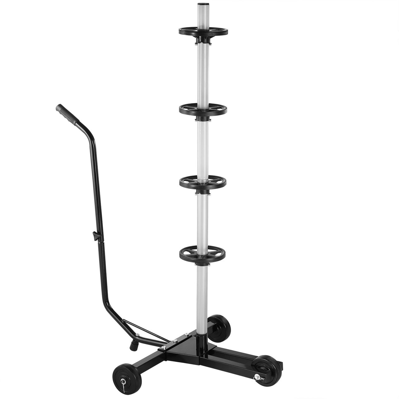 Casaria monzana® Felgenbaum Schwarz Alu bis 225mm fahrbar
